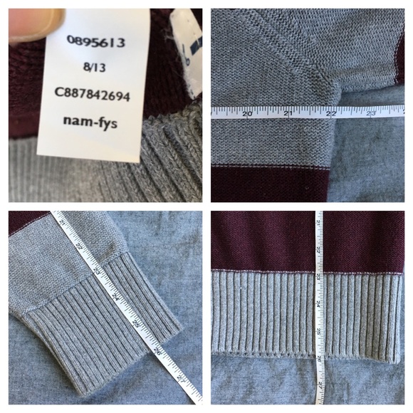 SOLD Tommy Hilfiger Striped Zip Up Sweater - Picture 8 of 8